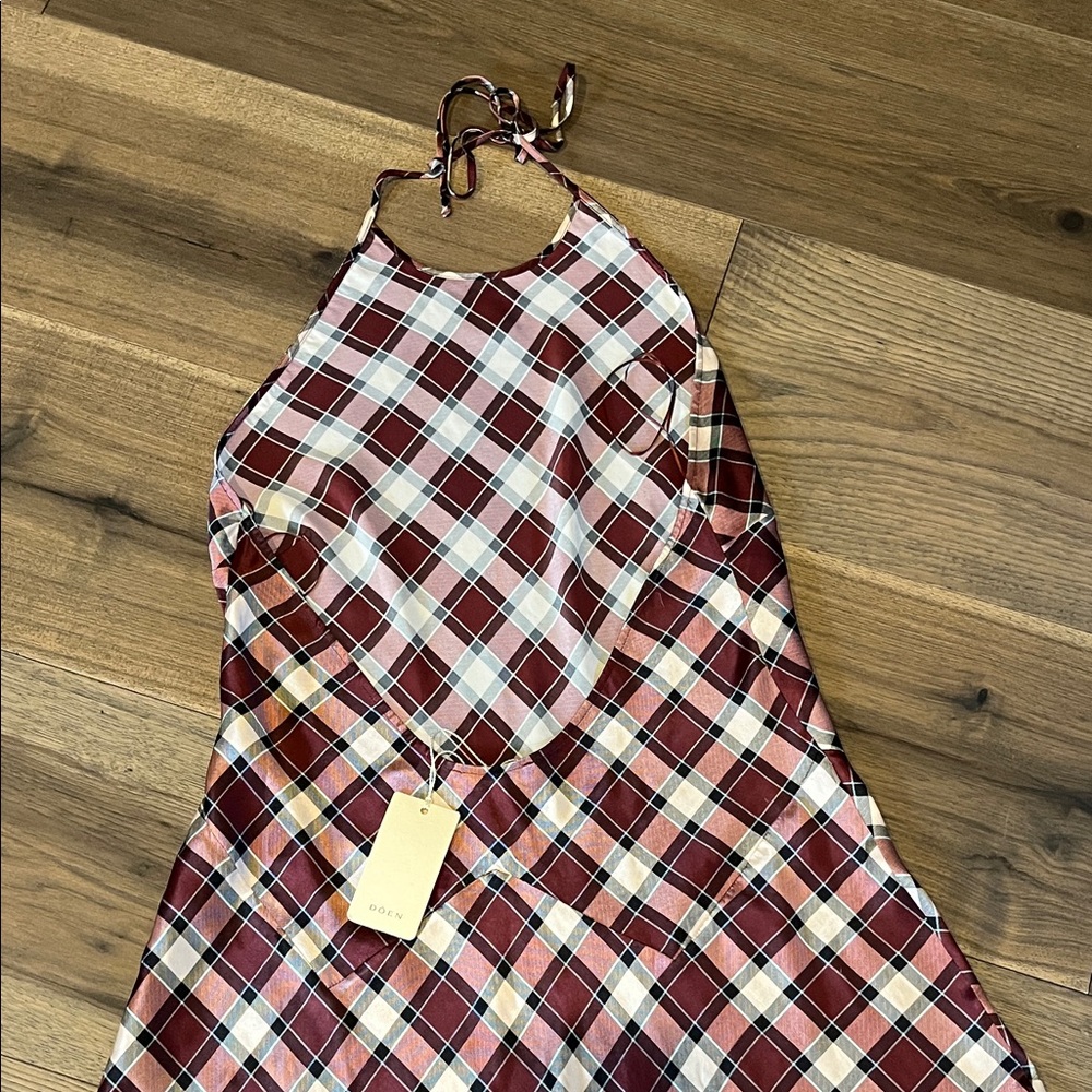 Down Maxime Dress in Norfolk Plaid new with tags - Picture 4 of 5